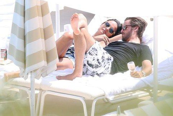 Scott Disick and Chloe Disick enjoying France