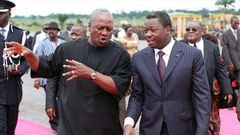 President John Mahama and Faure Gnassingbe of Togo