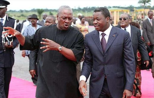 President John Mahama and Faure Gnassingbe of Togo