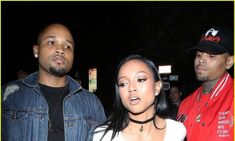 Chris Brown and Karrueche Tran reunite at Hollywood nightclub