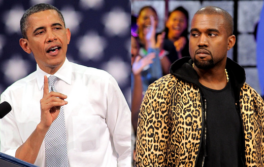 Barrack Obama and Kanye West