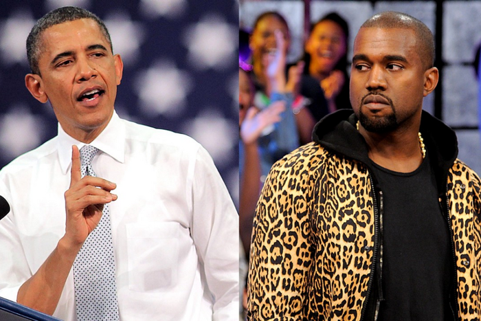 Barrack Obama and Kanye West