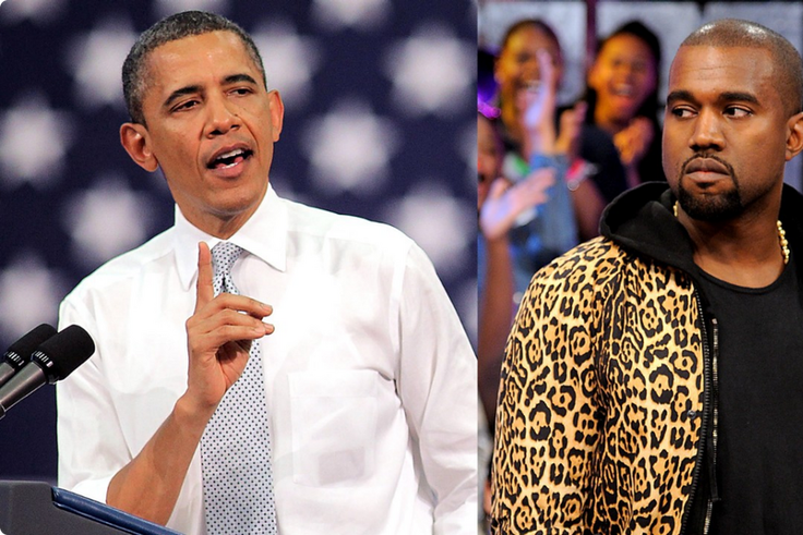 Barrack Obama and Kanye West