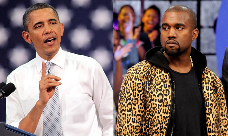 Barrack Obama and Kanye West