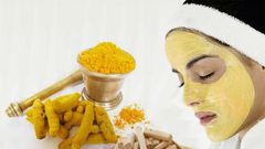 Tumeric mask for glowing skin