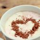 A cup of white hot chocolate