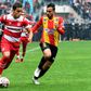 Ghazi Ayadi (L) converted two penalties for Club Africain from Tunisia in a CAF Champions League group match against Ismaily in Egypt Friday that was abandoned due to crowd trouble