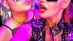 Amber Rose poses with lookalike in UK nightclub