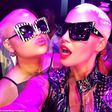 Amber Rose poses with lookalike in UK nightclub