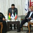 From left, Hanna Tetteh and Iran officials
