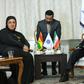 From left, Hanna Tetteh and Iran officials