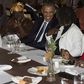 Obama flanked by half sister, Auma Obama and grand mum.