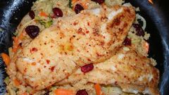 Grilled Tilapia Fillets with Vegetable Couscous