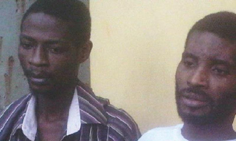 Godwin Michael and his partner in crime