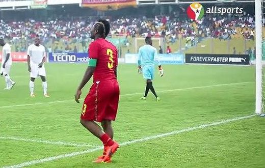 Asamoah Gyan's goal and celebration