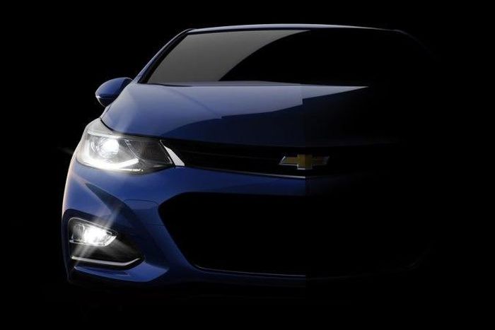 Teaser image for the 2016 Chevrolet Cruze