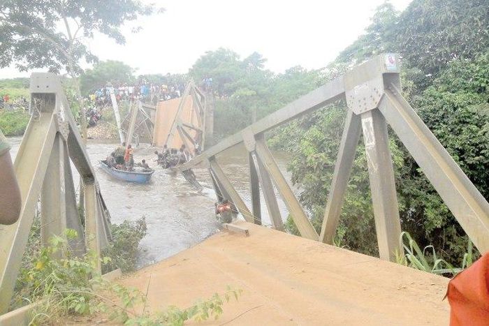 Densu River at Ashalaja collapse