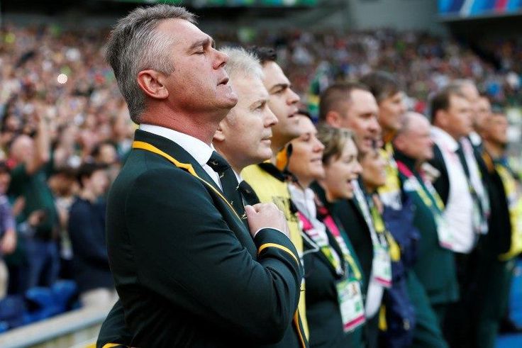 South Africa head coach Heyneke Meyer during the national anthem Reuters / Eddie Keogh Livepic