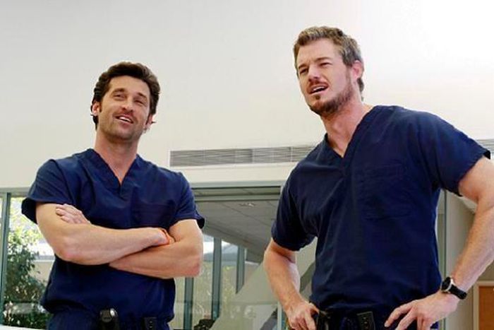 Eric Dane and Patrick Dempsey in 'Grey's Anatomy'