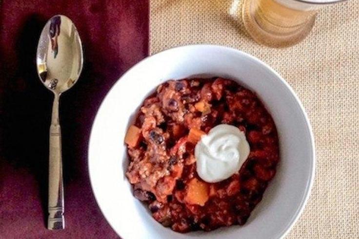 Beef and butternut squash chilli