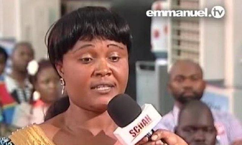 Blessing Okoma during her confession