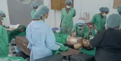 Tonto Dikeh during surgery