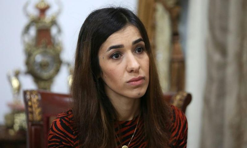 Iraqi Nobel laureate Nadia Murad (pictured December 2018) was the victim of human trafficking for sexual exploitation, but trafficking is also used to "finance activities" or increase workforces