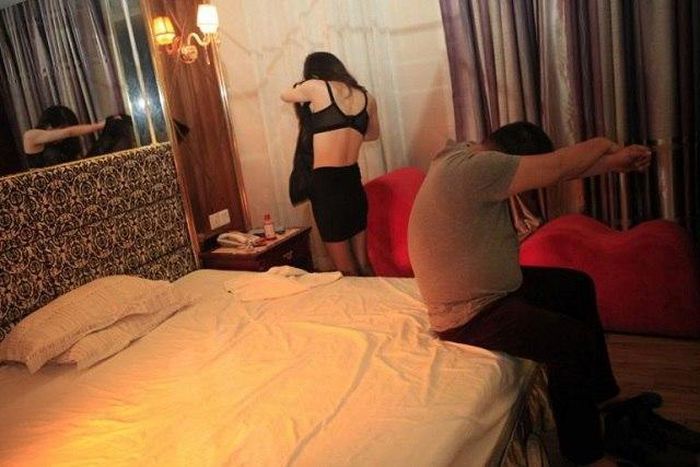 A father calls for his prostitute daughters unknowingly.