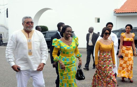 (Left to right) John Rawlings, Nana Konadu, Dr Ezenator Rawlings