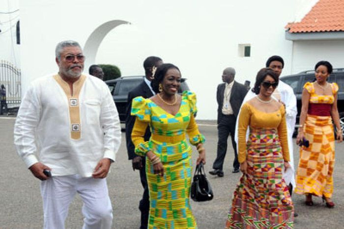 (Left to right) John Rawlings, Nana Konadu, Dr Ezenator Rawlings