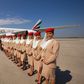 Emirates hostesses.