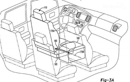 Ford's Backward-Facing Driver's Seat patent