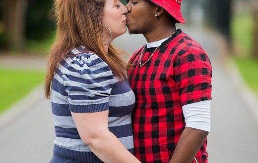 Angharad Lovering, 38, married Jamaican toyboy Loric Bullock, 19, after a six month affair via Skype