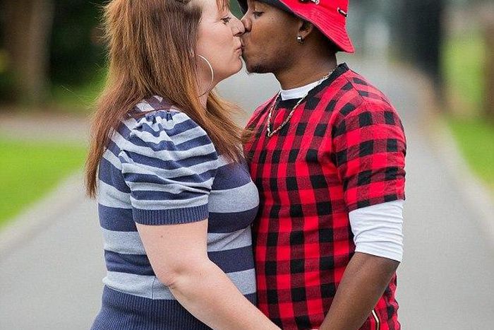 Angharad Lovering, 38, married Jamaican toyboy Loric Bullock, 19, after a six month affair via Skype