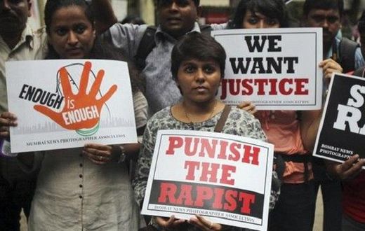 The Indian police are on a manhunt for a man who gang-raped his wife.
