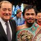 Bob Arum and Manny Pacquiao after a fight