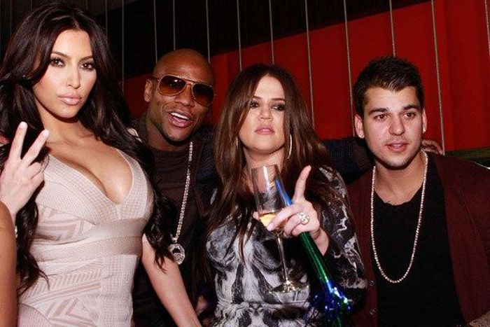 Kim Kardashian, Floyd Mayweather, Khloe Kardashian &  Rob Kardashian
