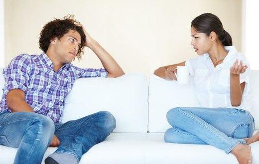 Couple talking