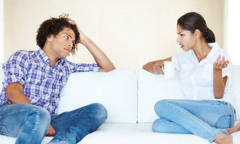 Couple talking