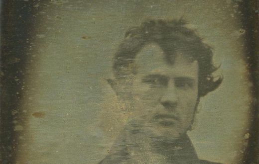 The first “selfie” in history taken by Robert Cornelius, a Philadelphia Chemist, in 1839