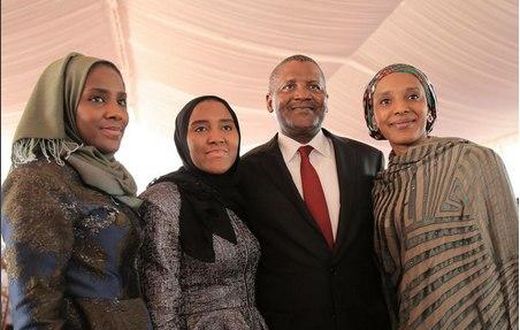 Dangote and his daughters