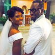 Gbenro Ajibade and his newly wedded wife, Osas Ighodaro