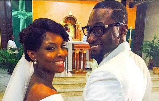 Gbenro Ajibade and his newly wedded wife, Osas Ighodaro
