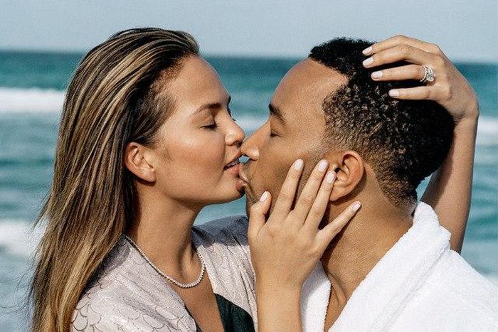 Christy Teigen and John Legend
