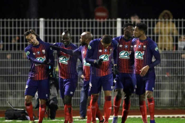 A ruthless Caen brought an end to sixth-tier Viry-Chatillon's run in the French Cup