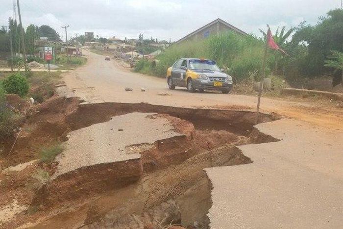 Santasi residents in fear over collapsed bridge