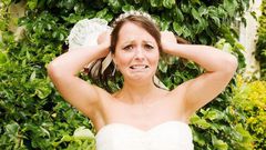 Stressed bride