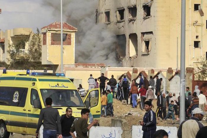 Police stations are a common target for militants in Sinai.