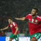 Ayoub el Kaabi celebrates one of the record nine goals he scored to help hosts Morocco win the 2018 African Nations Championship.