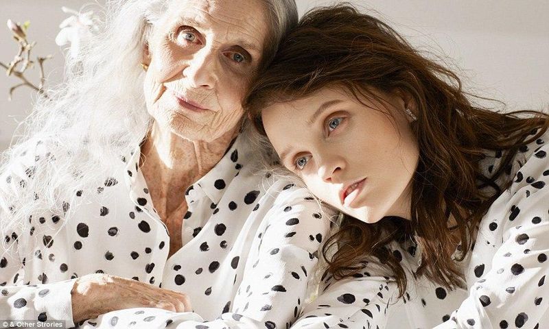 Daphne Selfe and Flo Dunn in Vans and & Other Stories new ad